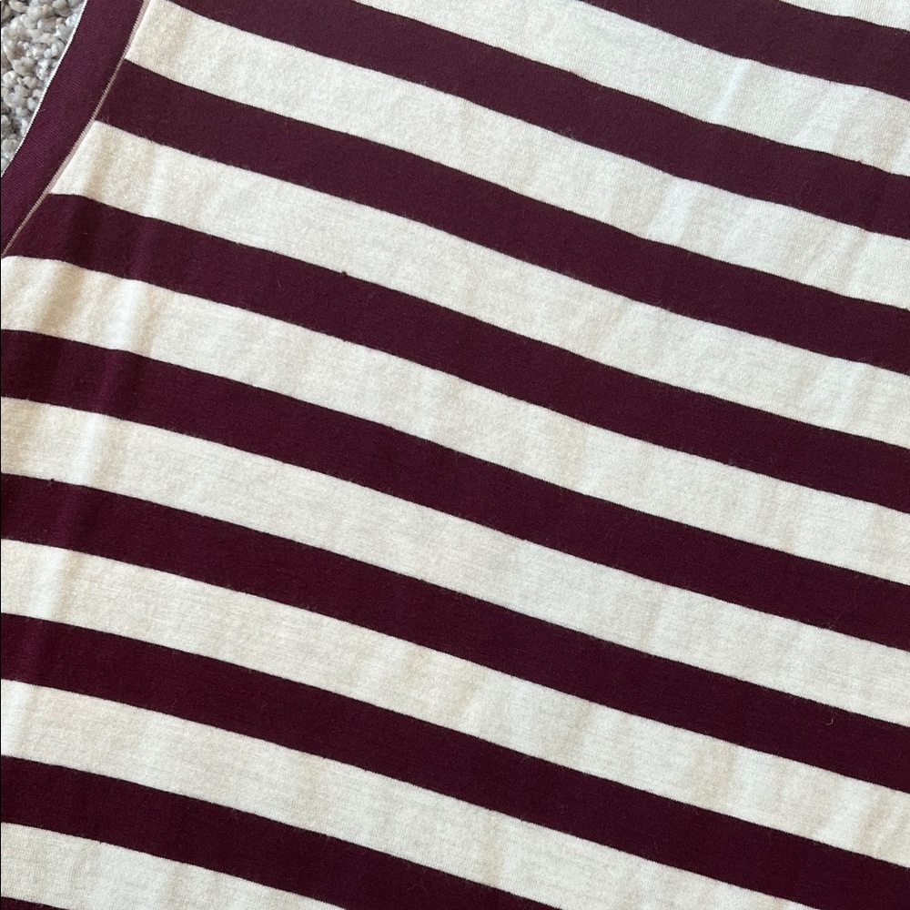 Banana Republic Maroon and White Striped Tank Top - Picture 5 of 5